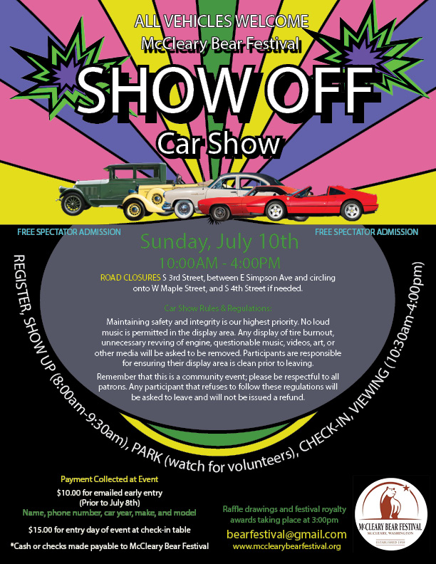 McCleary Bear Festival Show Off Car Show