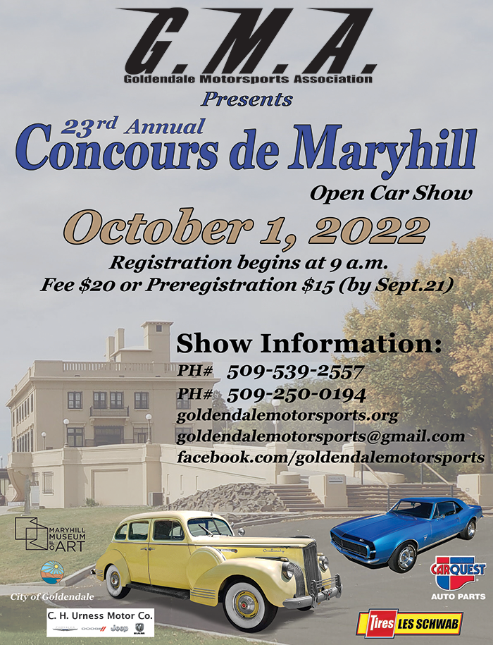 23rd Annual Concours de Maryhill Open Car Show