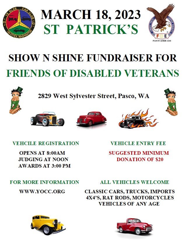 St Patrick’s Show and Shine
