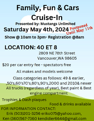 Family Fun & Cars Cruise-In