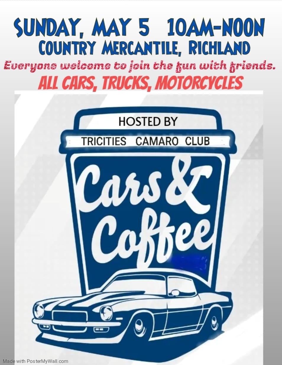 Tri Cities Camaro Club Cars and Coffee